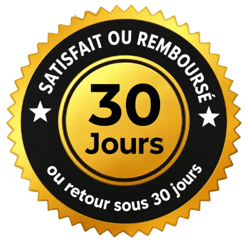 Garantie satisfait ou remboursé 30 jours